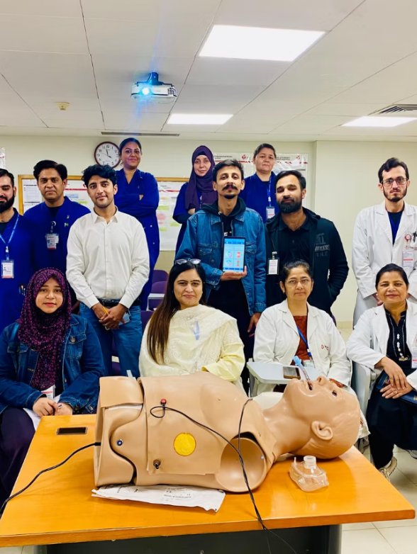 Deneb hospital training session group photo