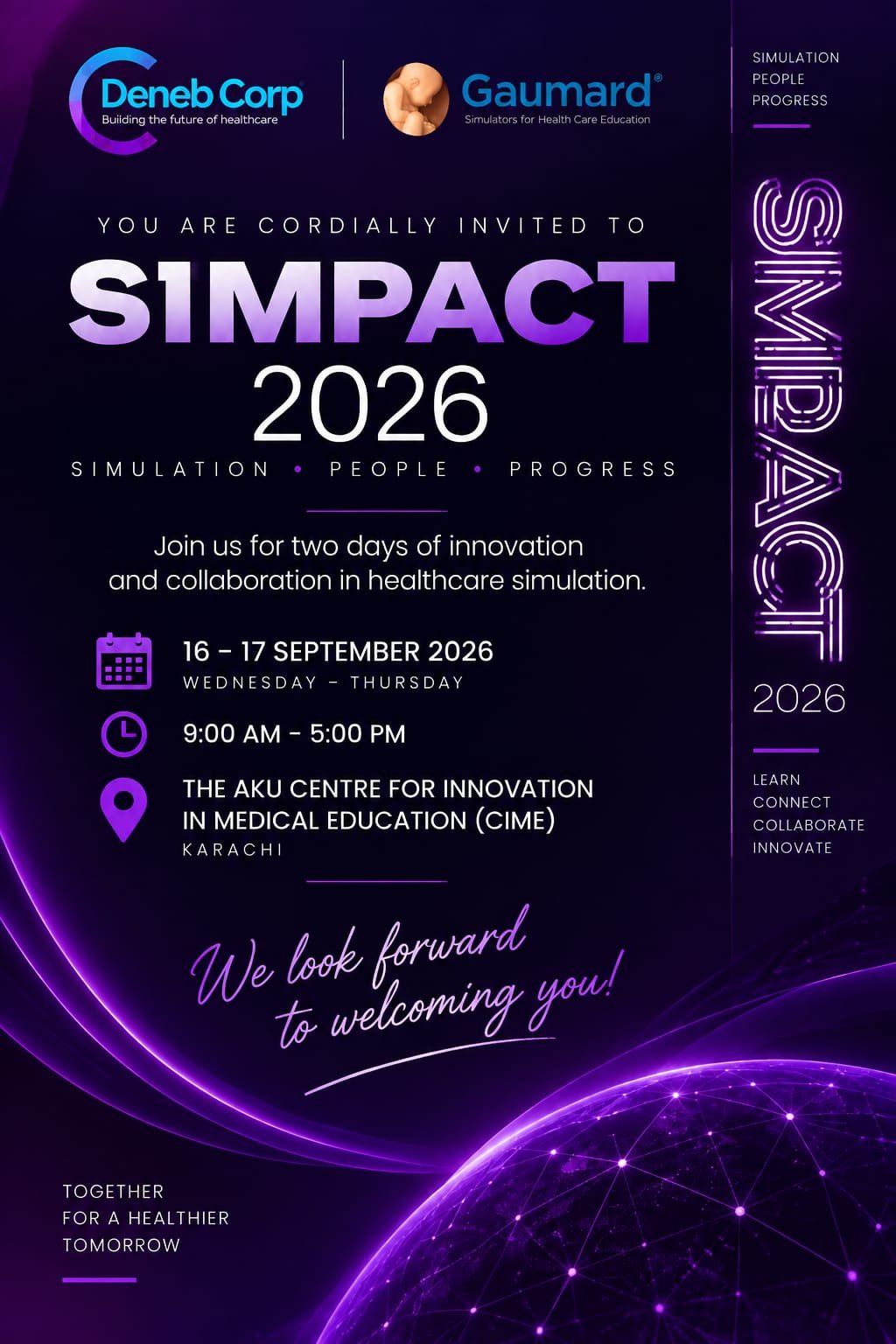 SIMPACT 2026 invitation — Deneb Corporation and Gaumard