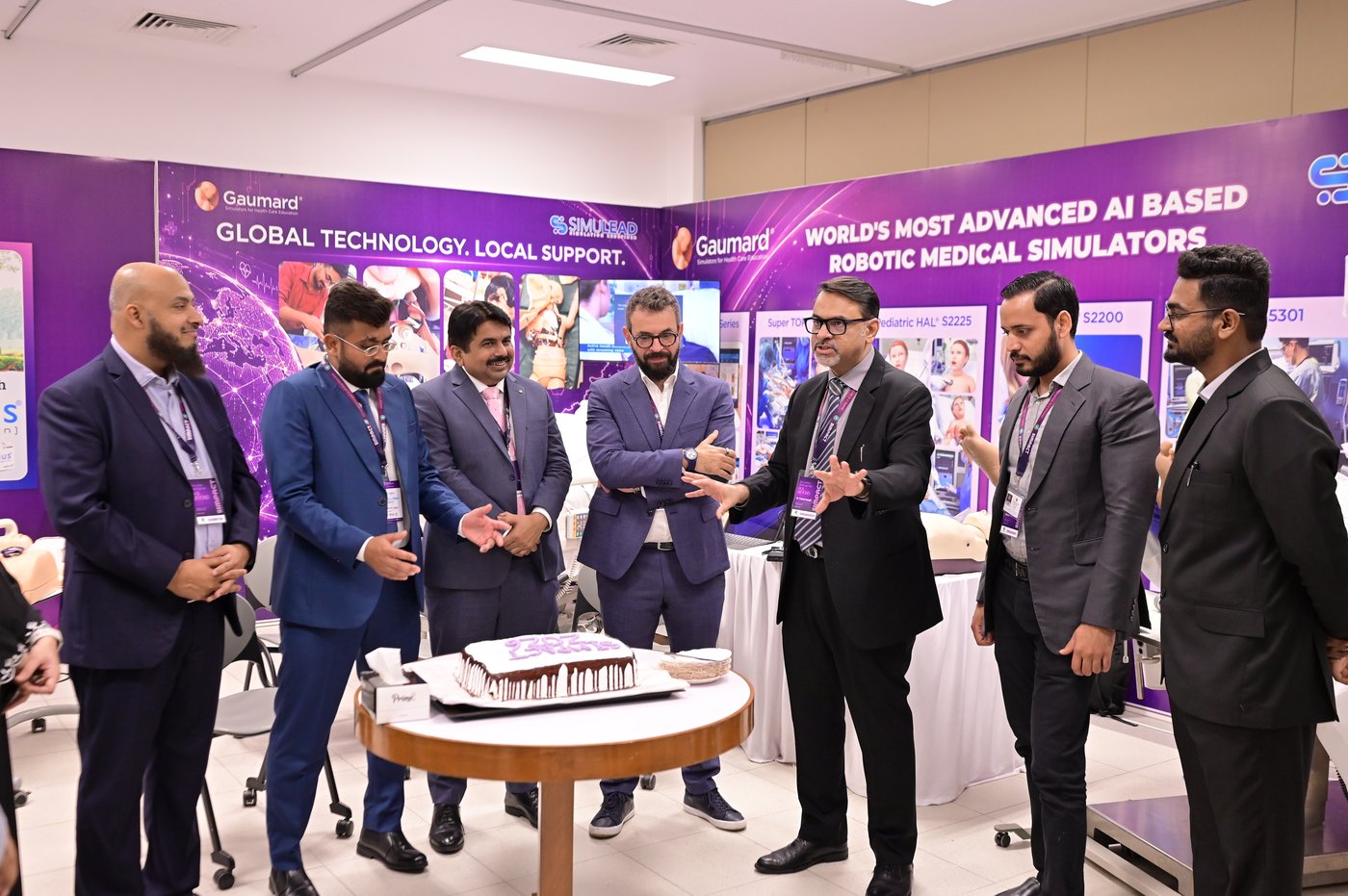Industry visitors at Deneb's SIMPACT 2026 booth