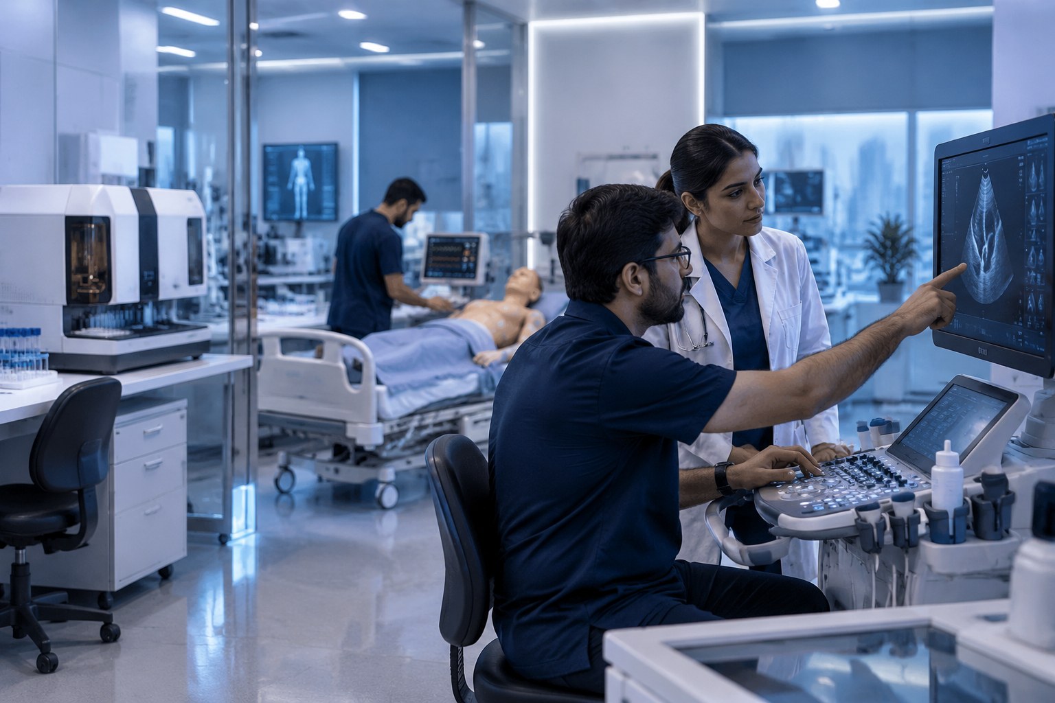 Deneb healthcare technology team at work